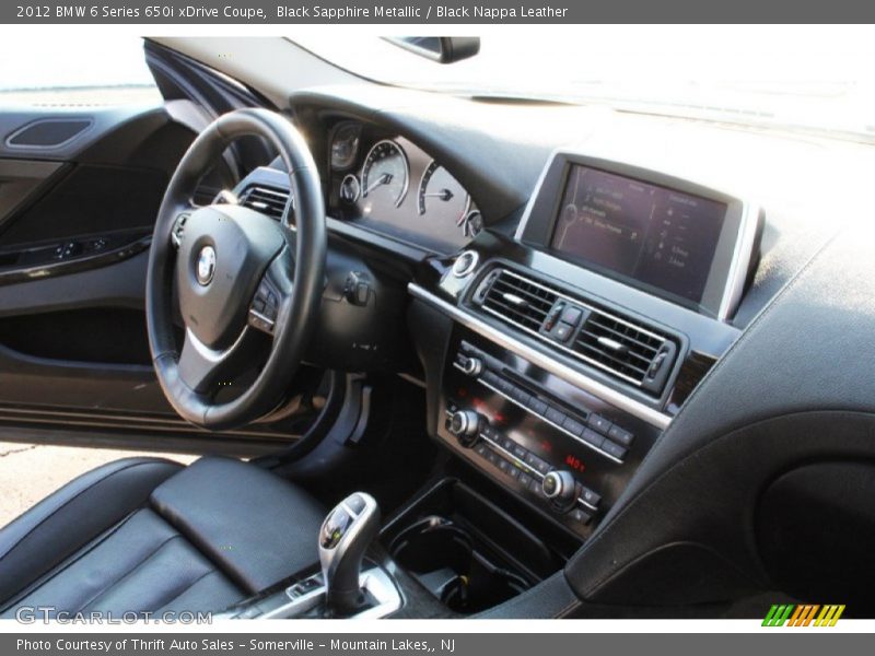 Black Sapphire Metallic / Black Nappa Leather 2012 BMW 6 Series 650i xDrive Coupe