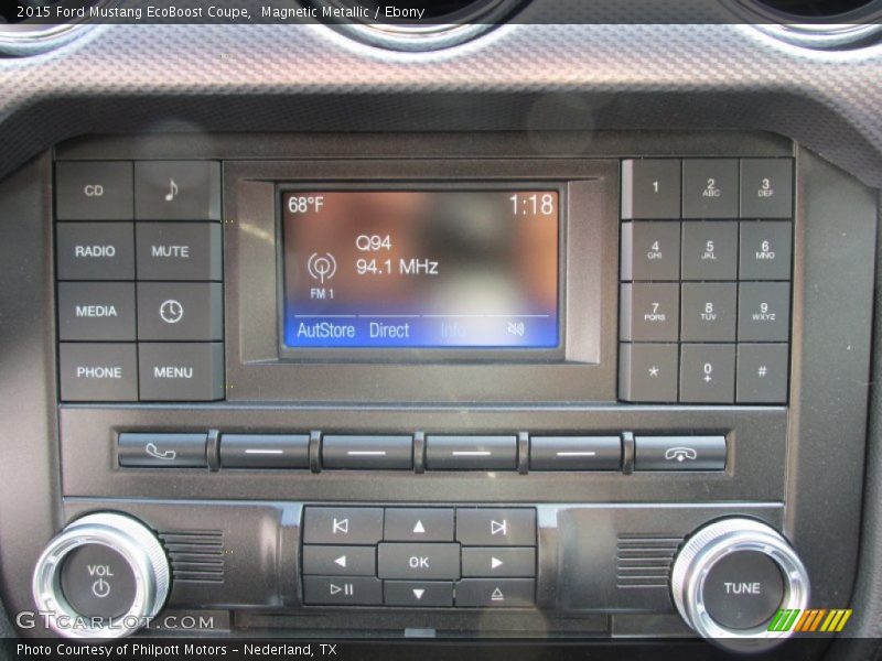 Controls of 2015 Mustang EcoBoost Coupe