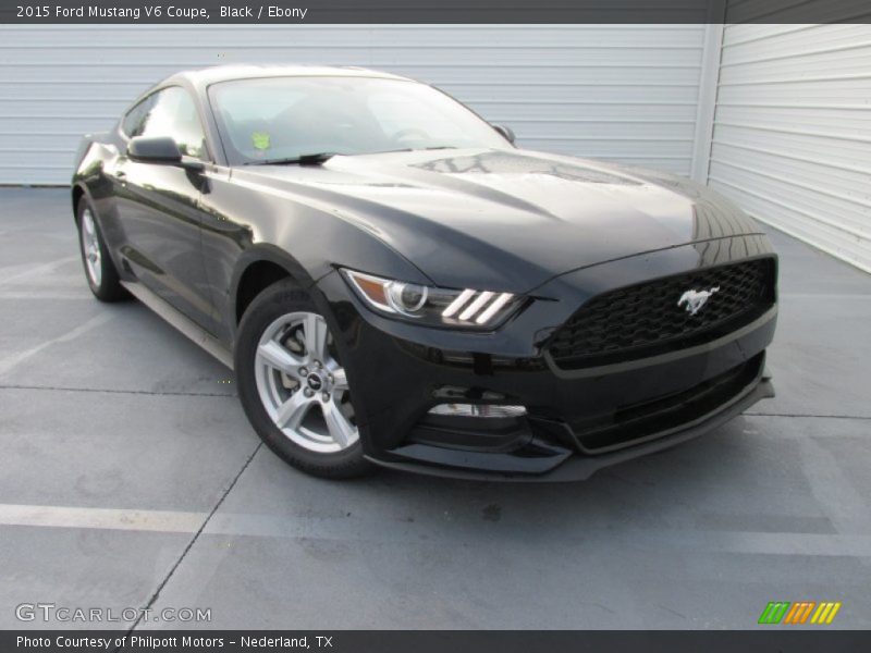 Black / Ebony 2015 Ford Mustang V6 Coupe