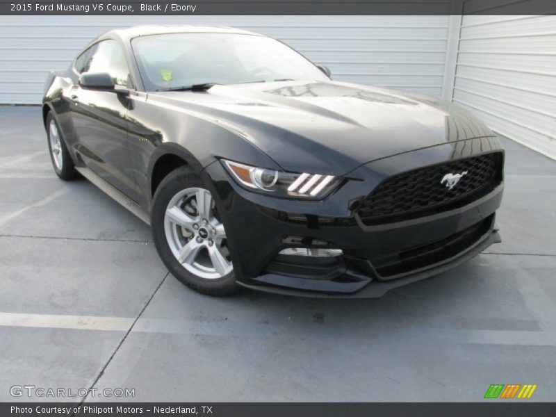 Black / Ebony 2015 Ford Mustang V6 Coupe