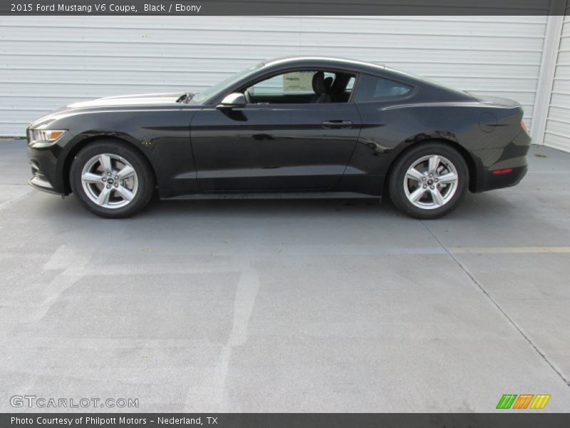 Black / Ebony 2015 Ford Mustang V6 Coupe