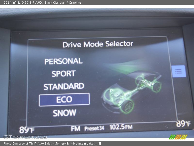 Black Obsidian / Graphite 2014 Infiniti Q 50 3.7 AWD