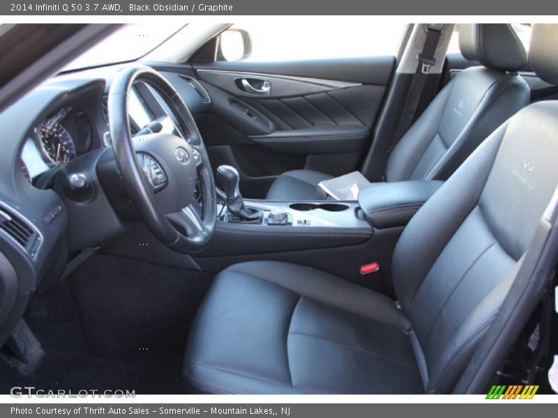 Black Obsidian / Graphite 2014 Infiniti Q 50 3.7 AWD