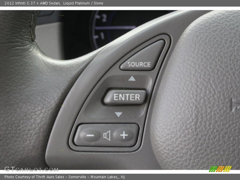 Liquid Platinum / Stone 2012 Infiniti G 37 x AWD Sedan