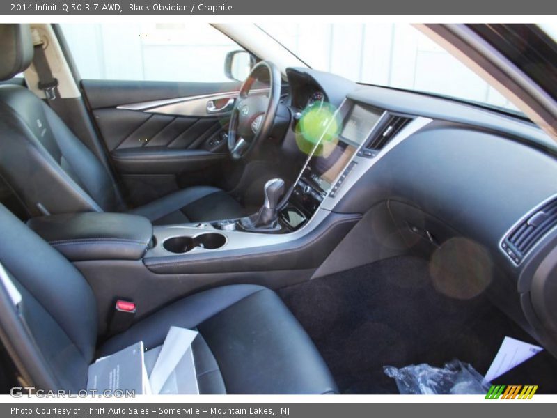 Black Obsidian / Graphite 2014 Infiniti Q 50 3.7 AWD