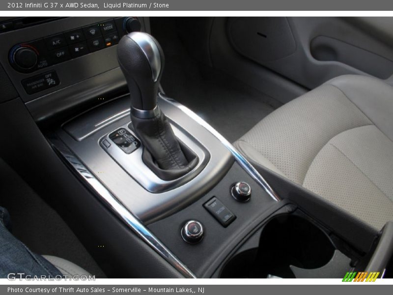 Liquid Platinum / Stone 2012 Infiniti G 37 x AWD Sedan