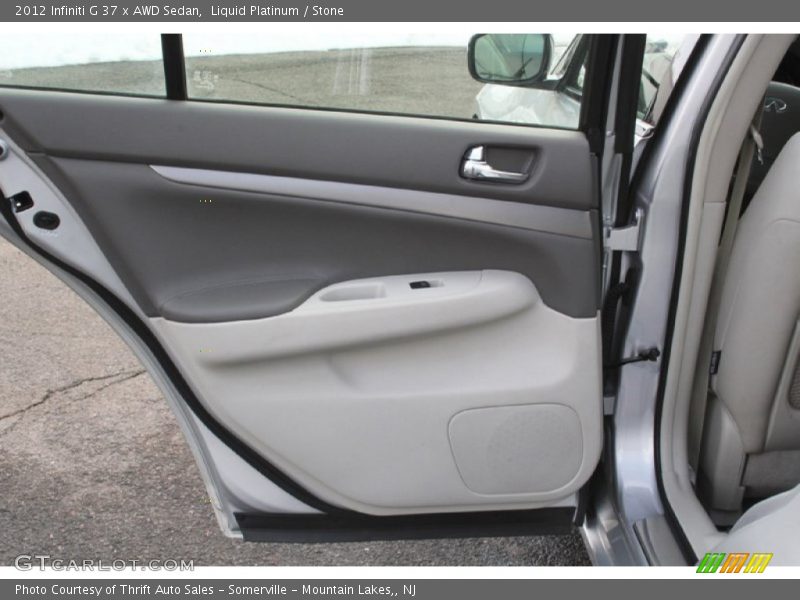 Liquid Platinum / Stone 2012 Infiniti G 37 x AWD Sedan