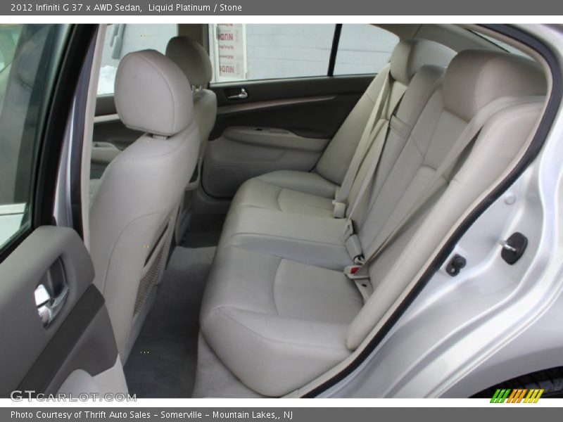 Liquid Platinum / Stone 2012 Infiniti G 37 x AWD Sedan