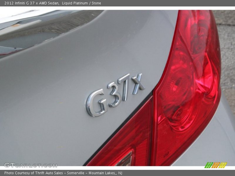 Liquid Platinum / Stone 2012 Infiniti G 37 x AWD Sedan
