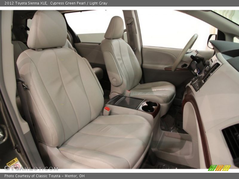 Cypress Green Pearl / Light Gray 2012 Toyota Sienna XLE