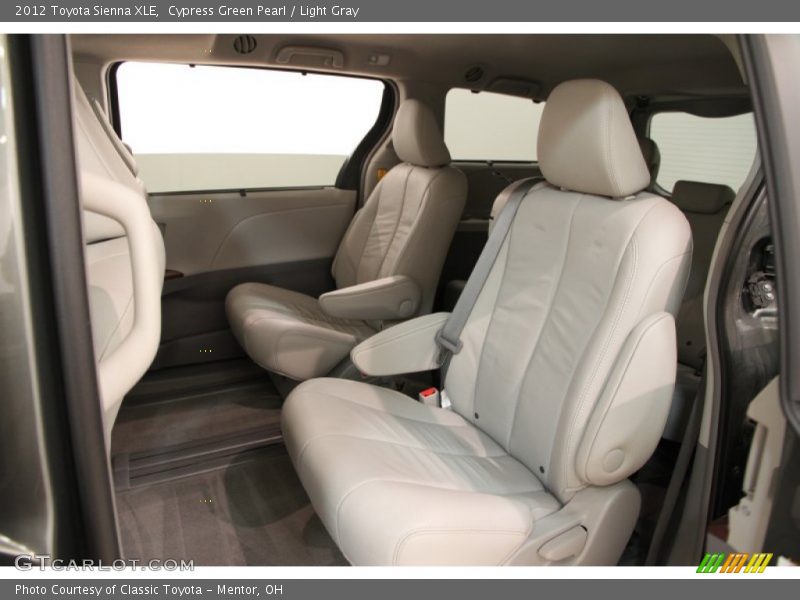 Cypress Green Pearl / Light Gray 2012 Toyota Sienna XLE