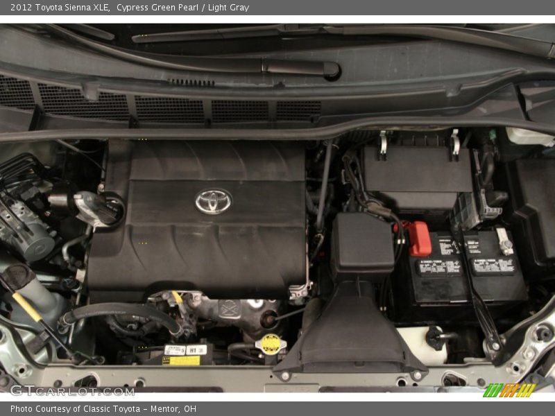 Cypress Green Pearl / Light Gray 2012 Toyota Sienna XLE