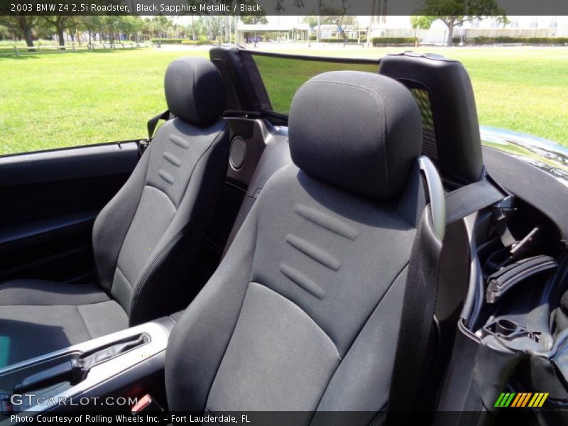 Black Sapphire Metallic / Black 2003 BMW Z4 2.5i Roadster