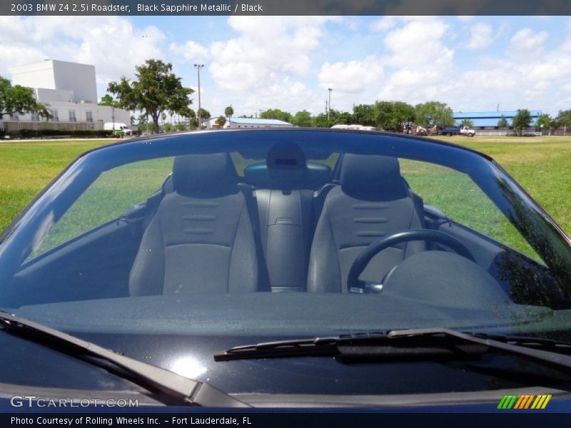 Black Sapphire Metallic / Black 2003 BMW Z4 2.5i Roadster