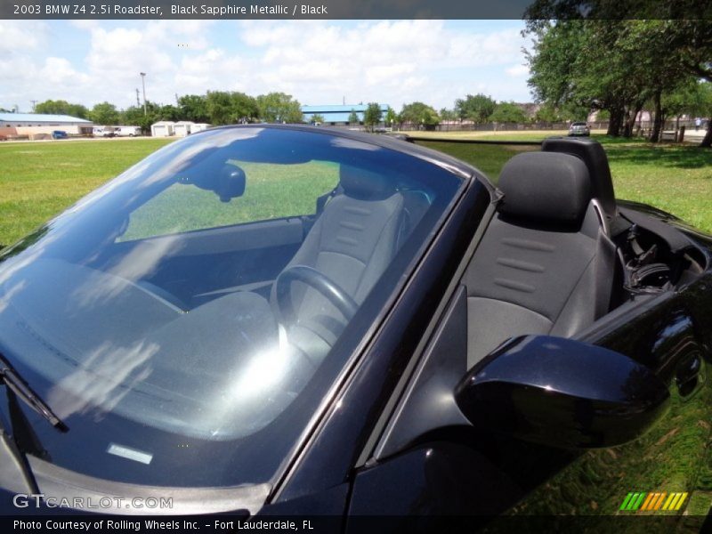 Black Sapphire Metallic / Black 2003 BMW Z4 2.5i Roadster
