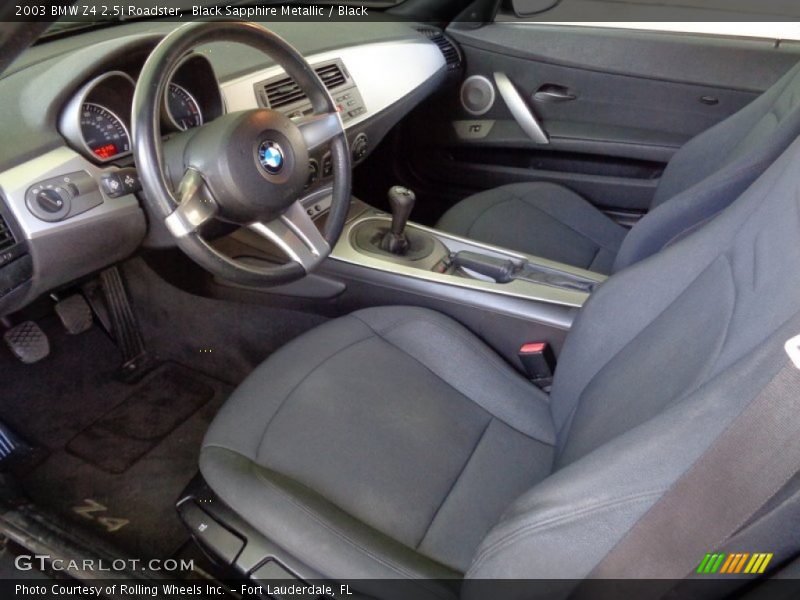 Front Seat of 2003 Z4 2.5i Roadster