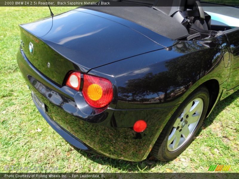 Black Sapphire Metallic / Black 2003 BMW Z4 2.5i Roadster