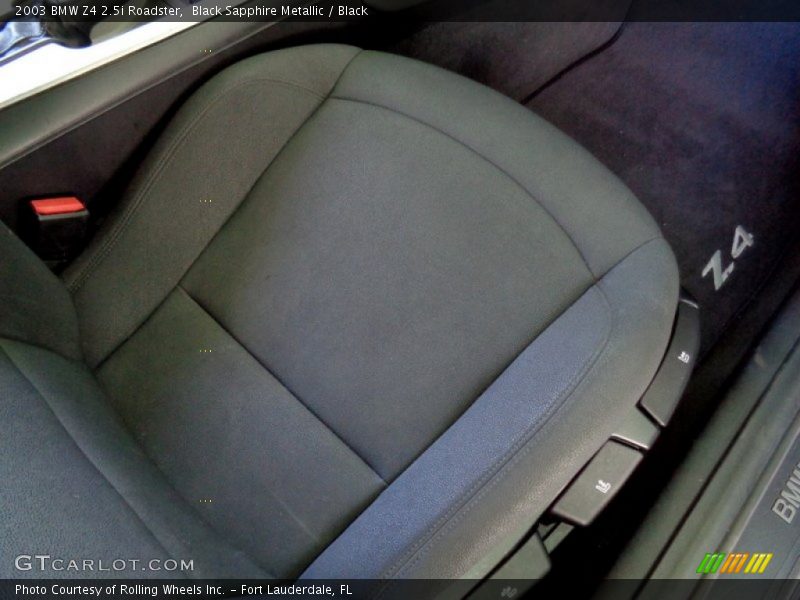 Black Sapphire Metallic / Black 2003 BMW Z4 2.5i Roadster