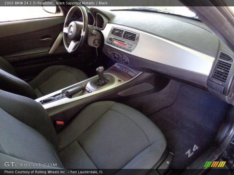 Black Sapphire Metallic / Black 2003 BMW Z4 2.5i Roadster