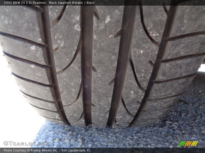 Black Sapphire Metallic / Black 2003 BMW Z4 2.5i Roadster