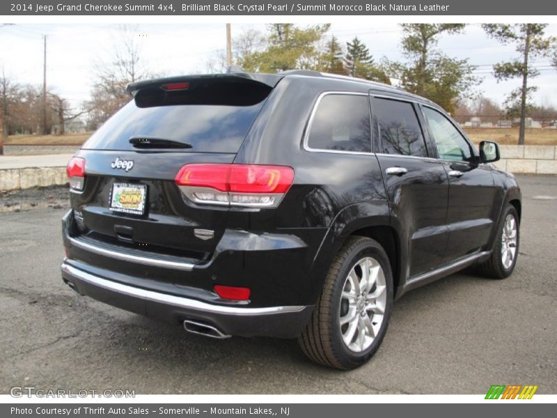 Brilliant Black Crystal Pearl / Summit Morocco Black Natura Leather 2014 Jeep Grand Cherokee Summit 4x4