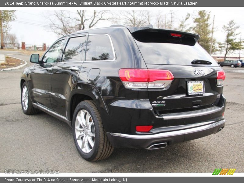 Brilliant Black Crystal Pearl / Summit Morocco Black Natura Leather 2014 Jeep Grand Cherokee Summit 4x4