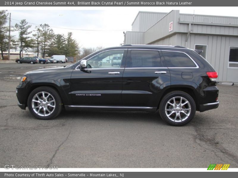 Brilliant Black Crystal Pearl / Summit Morocco Black Natura Leather 2014 Jeep Grand Cherokee Summit 4x4