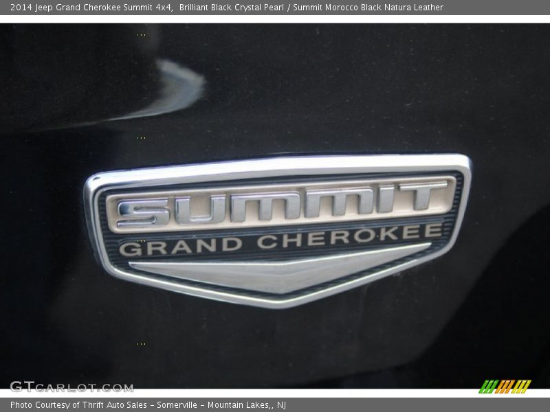 Brilliant Black Crystal Pearl / Summit Morocco Black Natura Leather 2014 Jeep Grand Cherokee Summit 4x4
