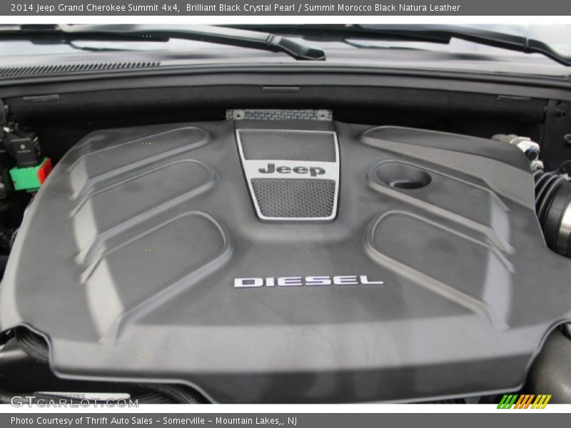 Brilliant Black Crystal Pearl / Summit Morocco Black Natura Leather 2014 Jeep Grand Cherokee Summit 4x4
