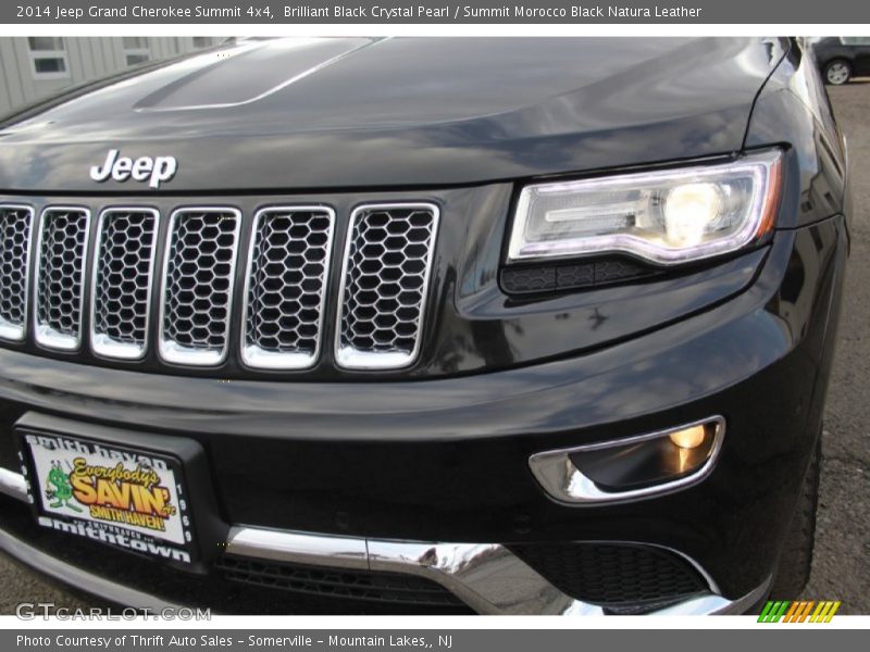 Brilliant Black Crystal Pearl / Summit Morocco Black Natura Leather 2014 Jeep Grand Cherokee Summit 4x4
