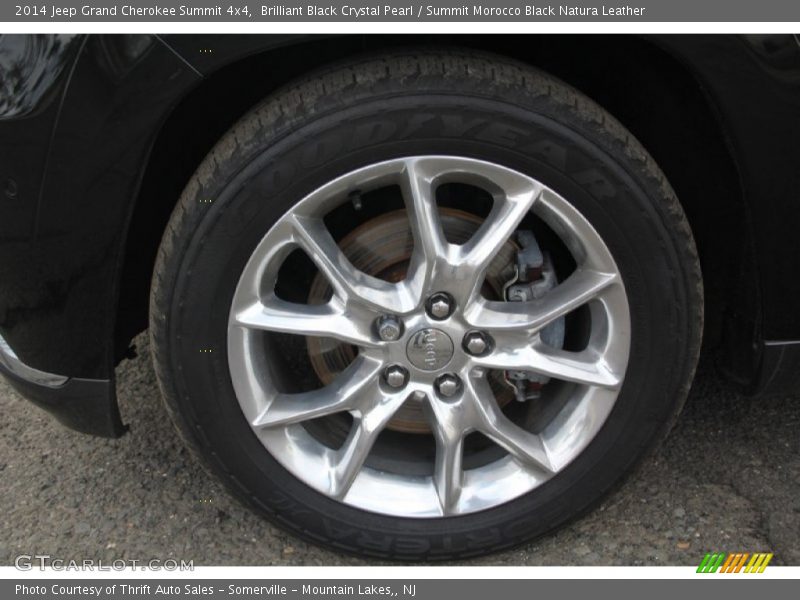 Brilliant Black Crystal Pearl / Summit Morocco Black Natura Leather 2014 Jeep Grand Cherokee Summit 4x4