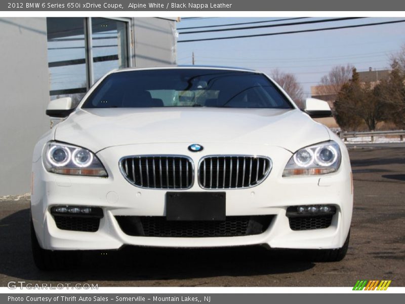 Alpine White / Black Nappa Leather 2012 BMW 6 Series 650i xDrive Coupe