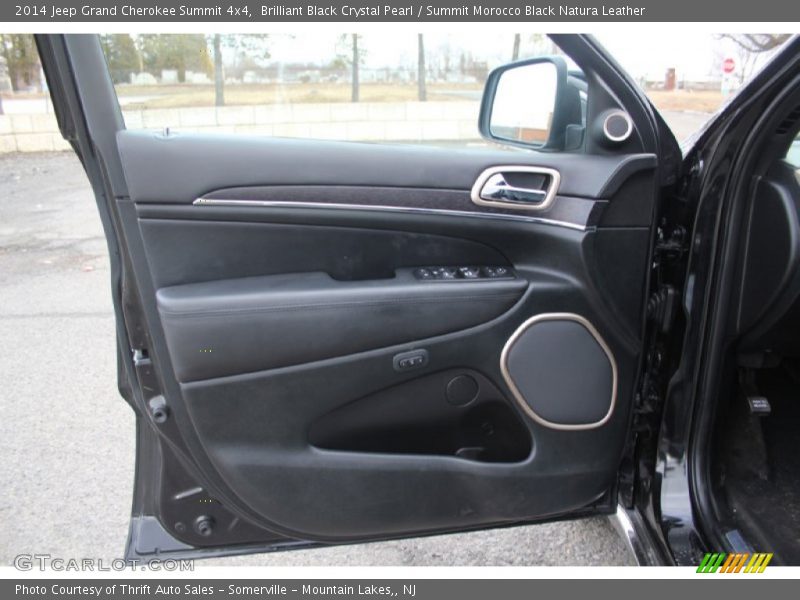 Brilliant Black Crystal Pearl / Summit Morocco Black Natura Leather 2014 Jeep Grand Cherokee Summit 4x4