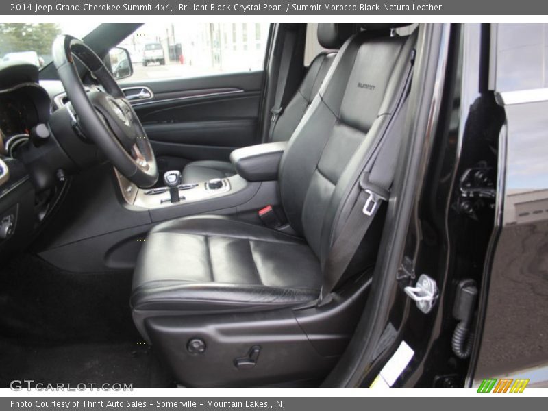 Brilliant Black Crystal Pearl / Summit Morocco Black Natura Leather 2014 Jeep Grand Cherokee Summit 4x4