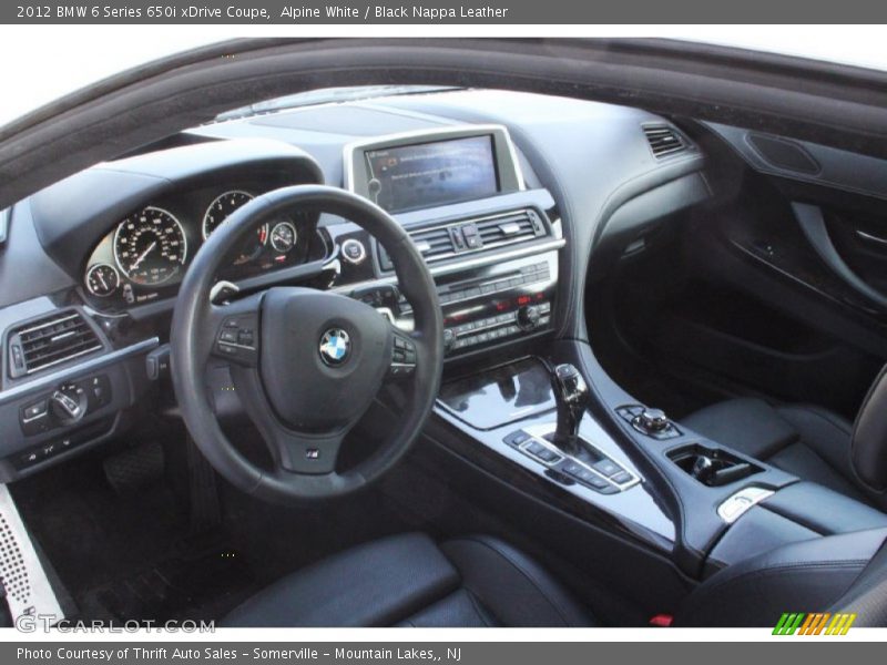 Alpine White / Black Nappa Leather 2012 BMW 6 Series 650i xDrive Coupe