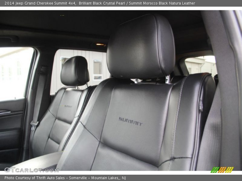 Brilliant Black Crystal Pearl / Summit Morocco Black Natura Leather 2014 Jeep Grand Cherokee Summit 4x4
