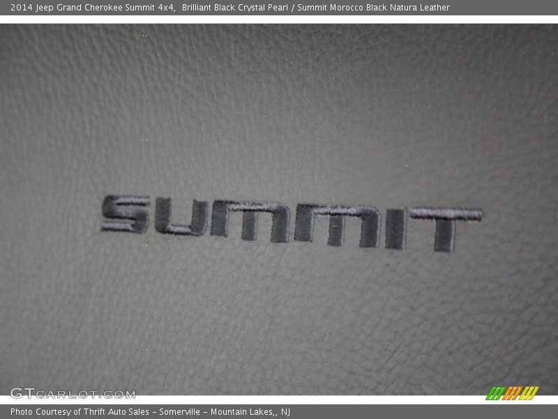 Brilliant Black Crystal Pearl / Summit Morocco Black Natura Leather 2014 Jeep Grand Cherokee Summit 4x4