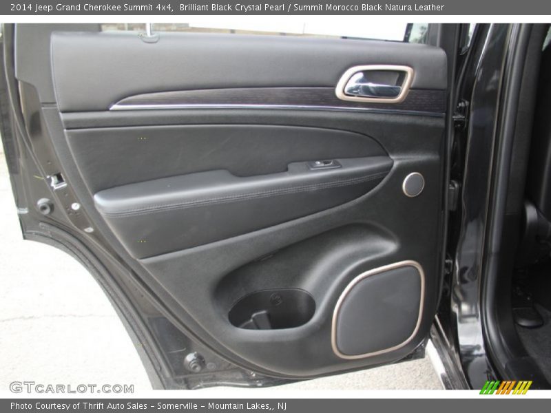 Brilliant Black Crystal Pearl / Summit Morocco Black Natura Leather 2014 Jeep Grand Cherokee Summit 4x4