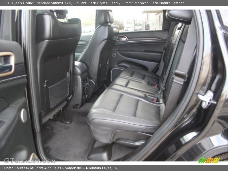 Brilliant Black Crystal Pearl / Summit Morocco Black Natura Leather 2014 Jeep Grand Cherokee Summit 4x4