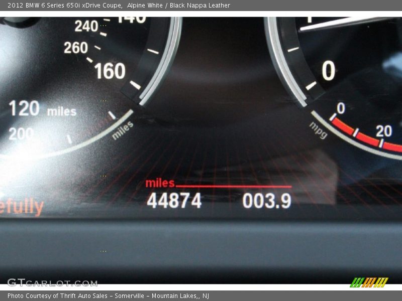 Alpine White / Black Nappa Leather 2012 BMW 6 Series 650i xDrive Coupe
