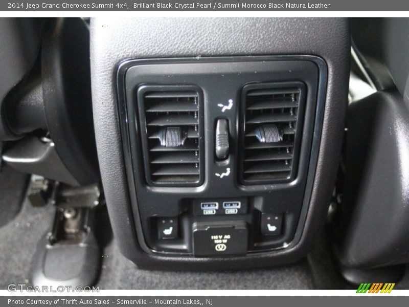 Brilliant Black Crystal Pearl / Summit Morocco Black Natura Leather 2014 Jeep Grand Cherokee Summit 4x4