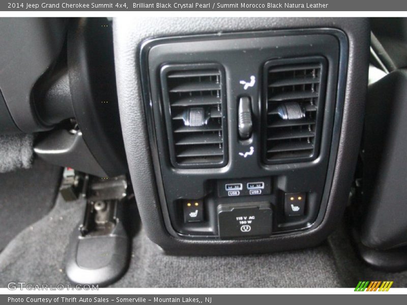 Brilliant Black Crystal Pearl / Summit Morocco Black Natura Leather 2014 Jeep Grand Cherokee Summit 4x4