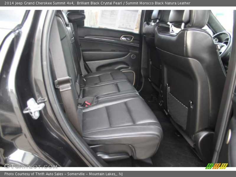 Brilliant Black Crystal Pearl / Summit Morocco Black Natura Leather 2014 Jeep Grand Cherokee Summit 4x4