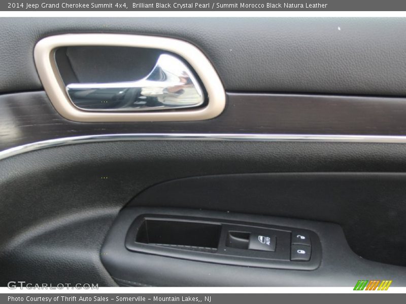 Brilliant Black Crystal Pearl / Summit Morocco Black Natura Leather 2014 Jeep Grand Cherokee Summit 4x4