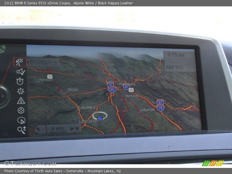 Alpine White / Black Nappa Leather 2012 BMW 6 Series 650i xDrive Coupe