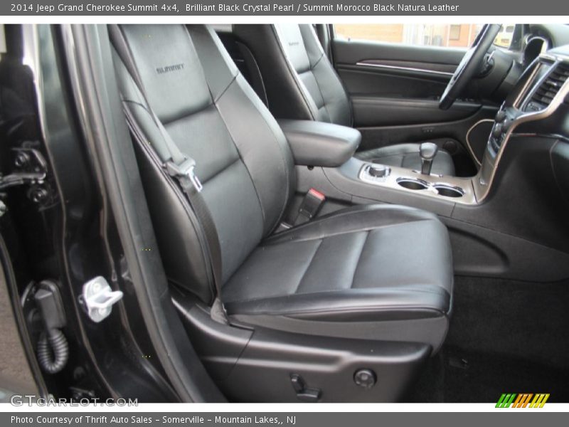 Brilliant Black Crystal Pearl / Summit Morocco Black Natura Leather 2014 Jeep Grand Cherokee Summit 4x4
