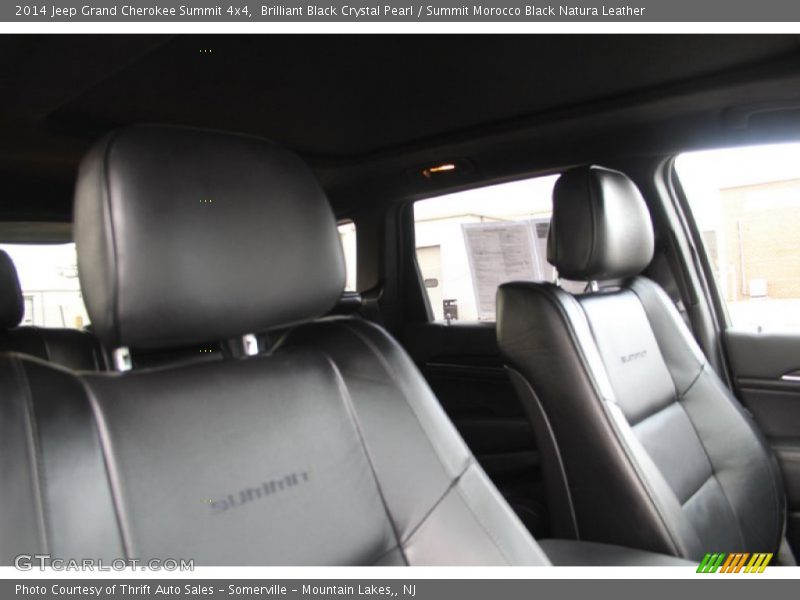Brilliant Black Crystal Pearl / Summit Morocco Black Natura Leather 2014 Jeep Grand Cherokee Summit 4x4