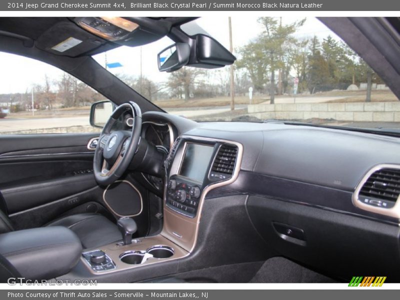 Brilliant Black Crystal Pearl / Summit Morocco Black Natura Leather 2014 Jeep Grand Cherokee Summit 4x4