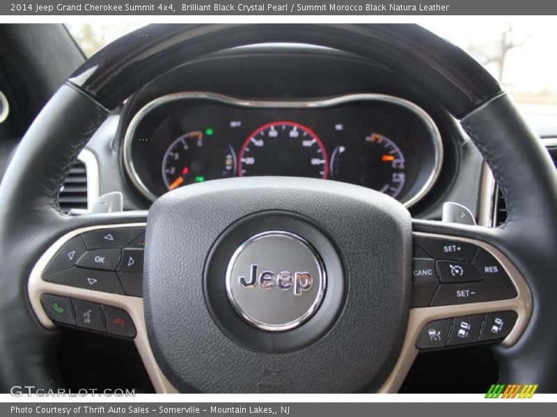 Brilliant Black Crystal Pearl / Summit Morocco Black Natura Leather 2014 Jeep Grand Cherokee Summit 4x4