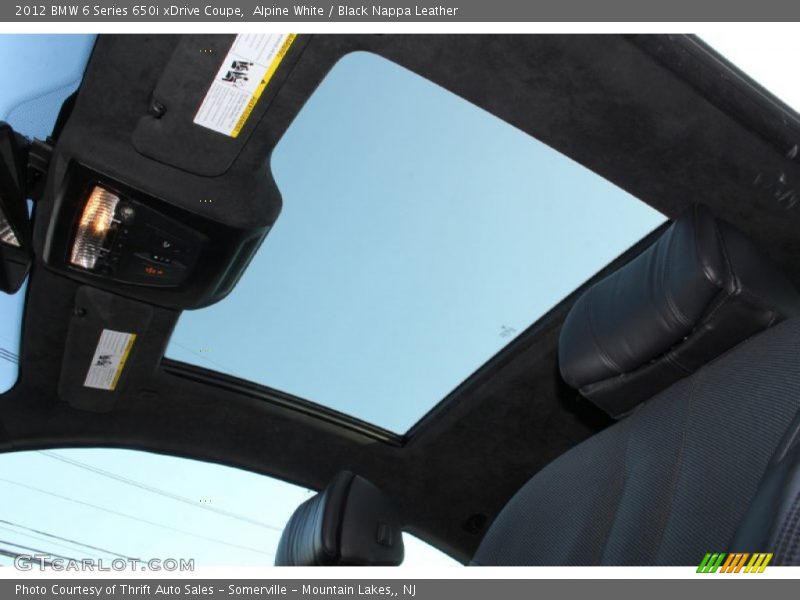 Alpine White / Black Nappa Leather 2012 BMW 6 Series 650i xDrive Coupe